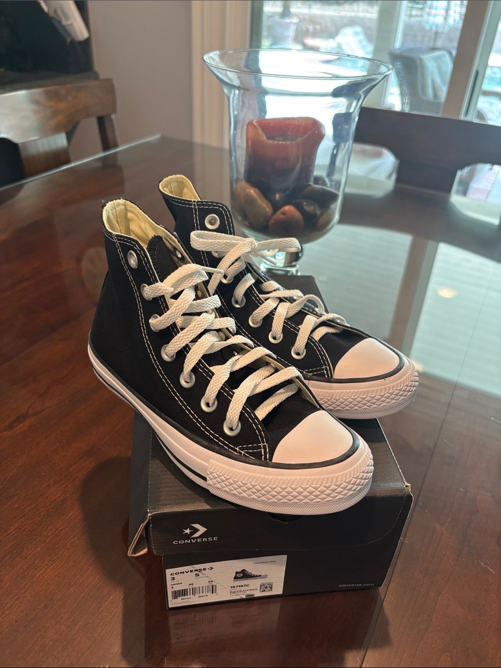 Converse All Star High Top Sneakers in Black and White
